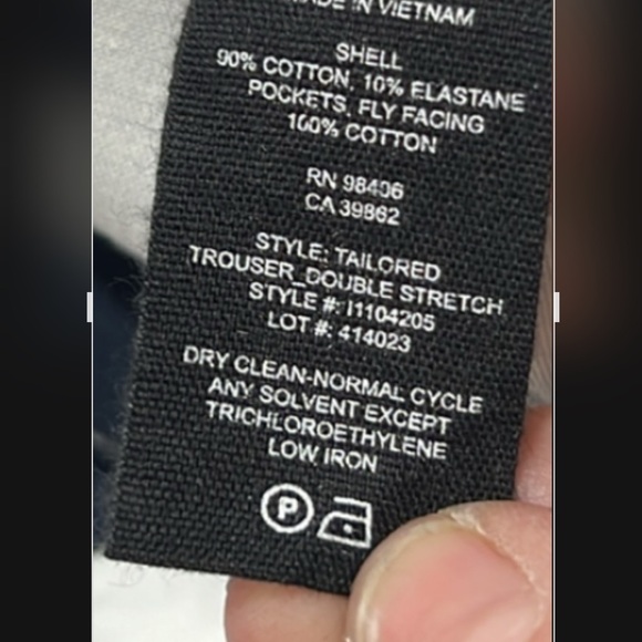 Theory Navy NWOT Tailored Stretch Trouser Size 2 - Picture 10 of 10